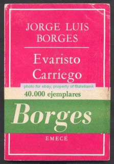 Jorge Luis Borges Libro Evaristo Carriego, Año 1983. Editorial Emece 