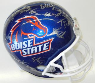 2012 Boise State Broncos Team Signed Full Size Helmet COA Koontz 