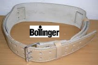 Bollinger Tan Bullhide Leather Body Building Weight Adjustable Belt 