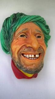 Bosson Head Chalkware England Man Missing Tooth Turbin