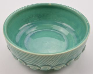 McCoy Art Pottery Aqua Teal Green Bowl Collectible Vintage Planter 