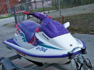 Sea Doo Bombardier Jet Ski and Trailer for Parts 