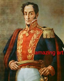 Museum Quality Oil on Canvas Great Leader Simon Bolivar