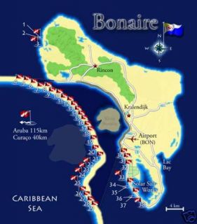  Bonaire Dive Map Scuba Dictionary