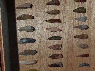 Fine Ancient Collection Of 31 Bondi Points Stone Aboriginal Sydney pre 