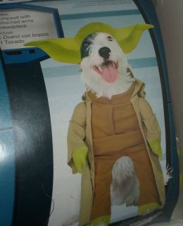 Star Wars Dog Costume Yoda New in Package Size Medium