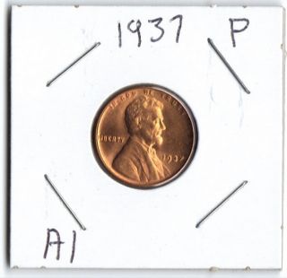 1937 P BU Lincoln cent Pretty Penny From an original bank roll
