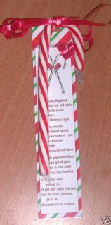 Legend of The Candy Cane Christmas Bookmarks 24 Pkg