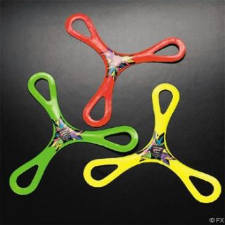 PLASTIC COLORFUL 3 HANDLE BOOMERANGS OUTDOOR PARTY FUN /FREE SH