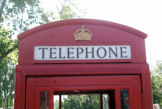 ORIGINAL RECLAIMED CAST IRON BRITISH RED K6 TELEPHONE BOX BOOTH KIOSK.