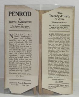 Booth Tarkington Penrod 1914 True 1st 1st 1st