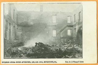 Boyertown PA Pennsylvania 1908 Opera House Fire 342