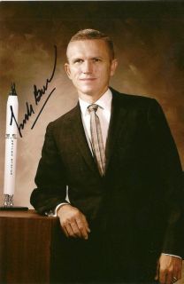 Frank Borman Signed NASA Astronaut Space RARE Look