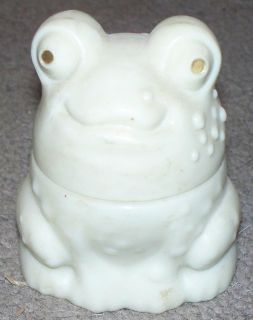 Vintage Avon Enchanted Frog Moonwind Cream Sachet Jar Used
