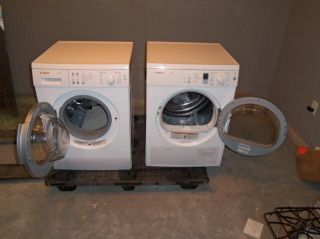 24 Set Bosch Washer Dryer White WAS20160UC WTE86300US Scuffs on The 