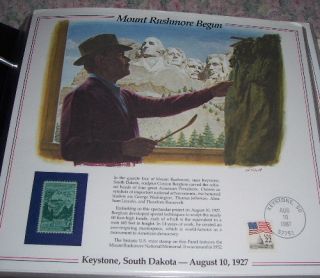 Mount Rushmore Gutzon Borglum Keystone SD Stamp Print