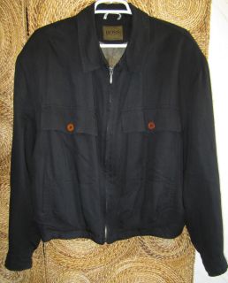 Boss Hugo Boss Black Zip Up Jacket Size 42R L XL