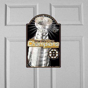 Boston Bruins 2011 NHL Stanley Cup Champions 11x17 Wood Sign