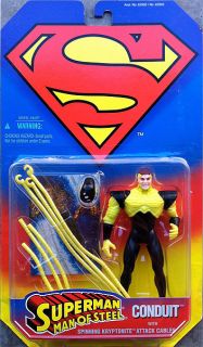 Superman Man of Steel Conduit Action Figure Kenner Toy 1995