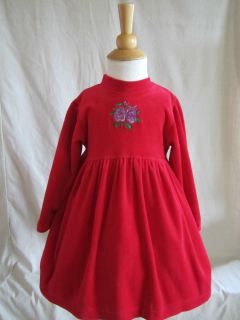 Boston Traders Red Velveteen Dress Size 4T