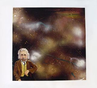 Charles Bragg Einstein Giclee on Canvas Limited Ed Art