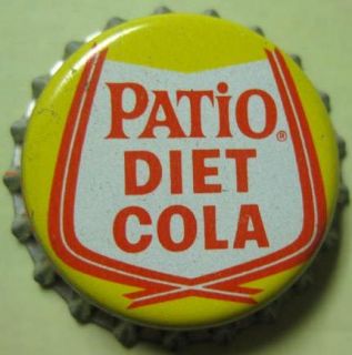 Patio Diet Cola Cork Soda Crown Bottle Cap Pepsi Cola
