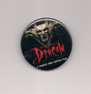 Bram Stokers Dracula Movie Promotional Button Badge Pin 1992
