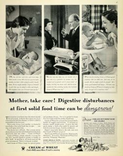   Ad Cream of Wheat Baby Digestion Cereal Breakfast ORIGINAL ADVERTISING