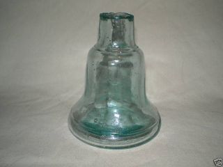 RARE Bell Shape Ink Fly Trap Bottle Embossed Insect