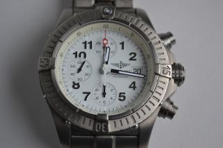 Breitling Chrono Avenger Titanium Wrist Watch E13360 Authentic No 