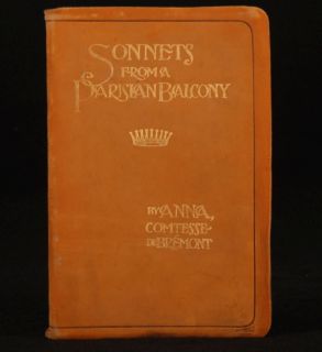 1910 Sonnets Parisian Balcony Anna Comtesse Bremont