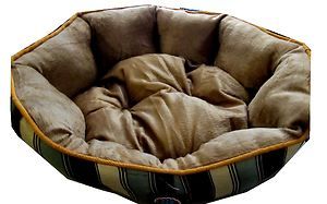 Bow WOW Eco Friendly Dog Cat Pet Bed Assortment Small Style 3 Brown 