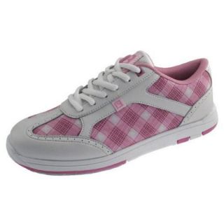Lady Brunswick Pink Plaid Bowling Ball Shoes Sizes 6 11