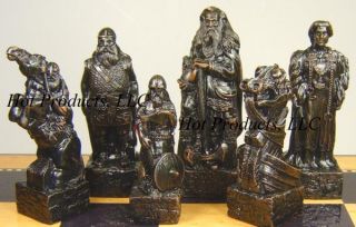 Medieval Times Irish Celtic Viking Chess Men Set New