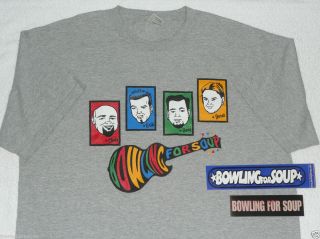Vintage Bowling For Soup Monkees T shirt Sticker Lets Do It For Johnny 