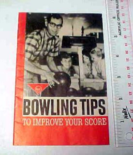AMF Bowling Tips Booklet Improve Your Score 1950 60s