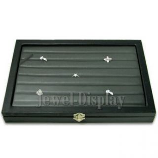 Clear Top Ring Box Jewellery Display Hinge Suitcase