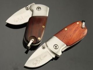   Folding Pocket Collection Knife Wood Handle QE Boyes/girls gifts