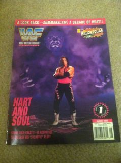 Hitman Bret Hart Undertaker WWF Wrestling Magazine August 1997 WWE WCW 