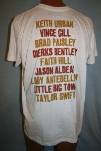 Keith Urban 2009 Country Music Hall of Fame Benefit Concert T Shirt 
