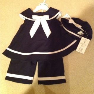 New with Tags Size 18 Months Sailor Outfit
