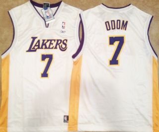 Lamar Odom Los Angeles Lakers White Mens Jersey 7