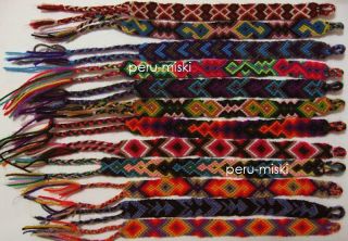 20 FRIENDSHIP BRACELETS from CUZCO, PERU   Handmade with Wool