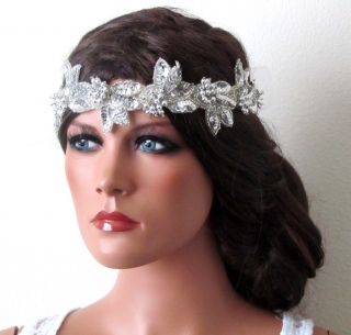   Vintage inspired, headband, sash, bridal headband, bridesmaid headband