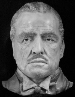 Marlon Brando Bust Life Mask Godfather Mafia Sculpture