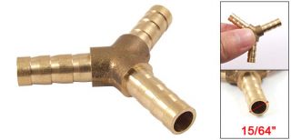 Brass Y Hose Barb Air Water Pipe Fitting Connector Coupler