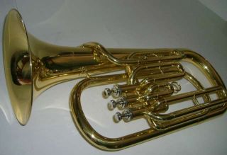 Rossetti Brass Baritone Horn Bb, Case, Yamaha Kit, Rubank Method Book 