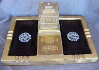   HOD CARRIERS BUILDING COMMON LABORERS UNION BRASS ASHTRAY