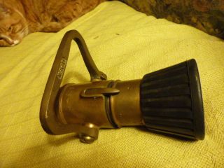 ELKHART BRASS FIRE HOSE NOZZLE COLLECTABLE FIREFIGHTING RESCUE 