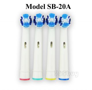 4pcs Replacement Electric Toothbrush Brush Heads for Braun Oral B Dual 